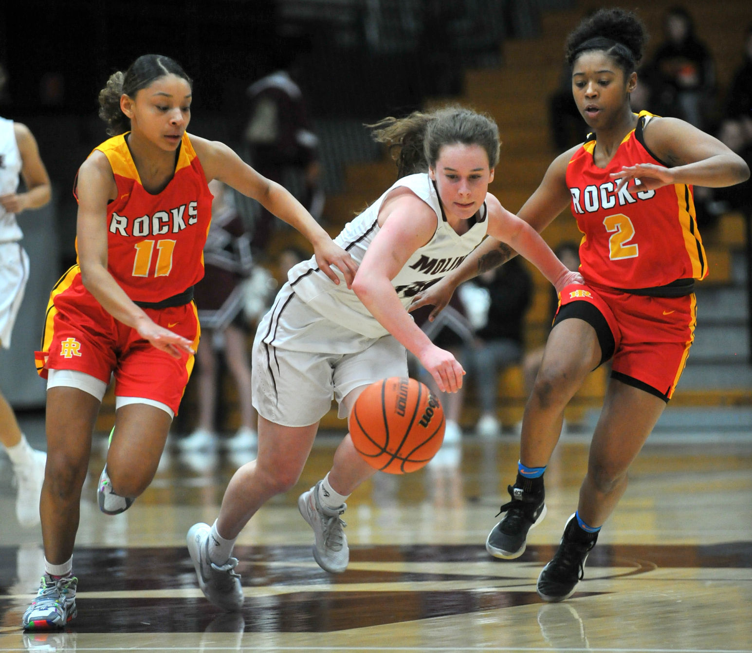 Rock Island at Moline girl's basketball.